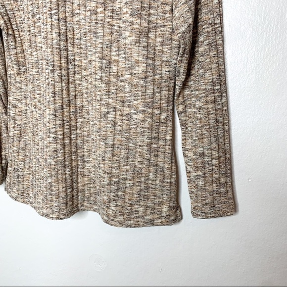 14th & Union Neutral Knit Turtleneck Sweater‎ Top Petite Small - Picture 4 of 7